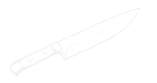 chef knife illustration